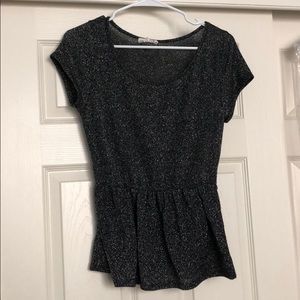 Black, sparkly top